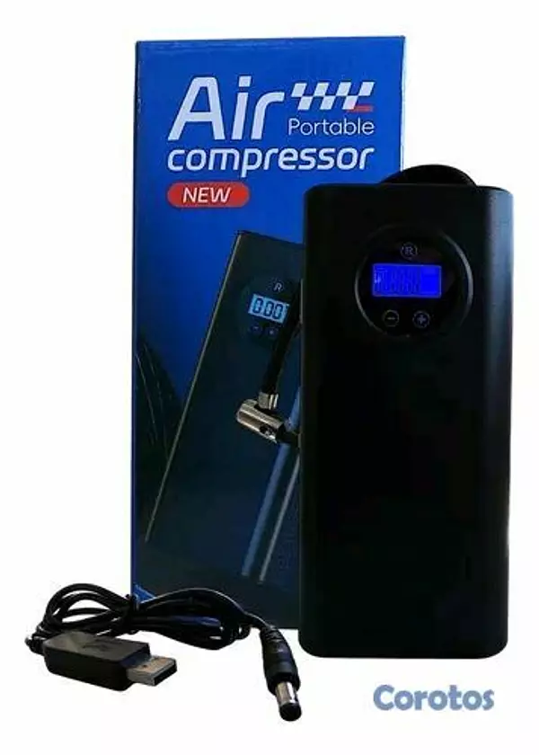otros electronicos - Compresor de Aire Portátil Recargable  2