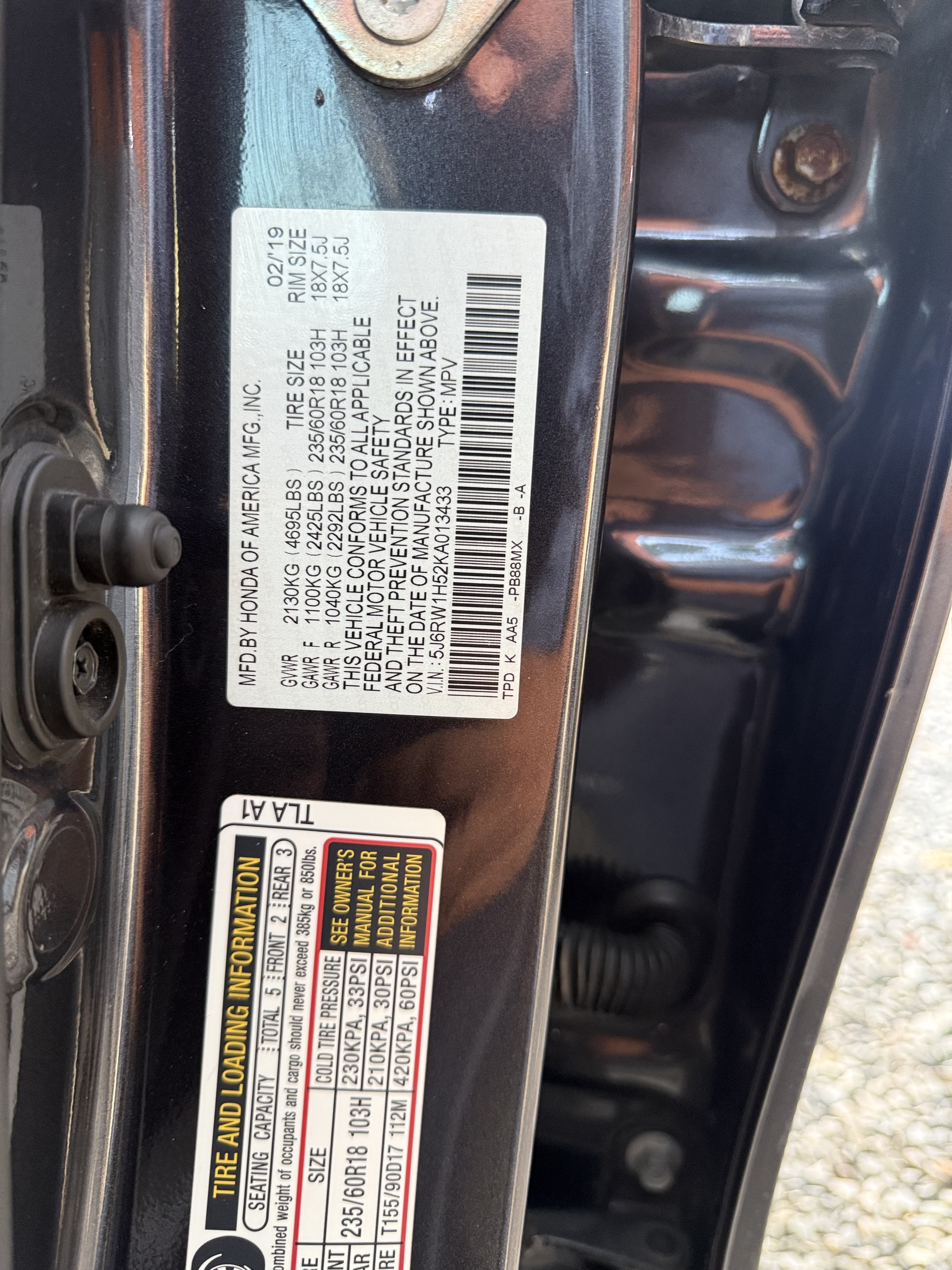jeepetas y camionetas - Honda CRV-EX Turbo  4X2 2019 9