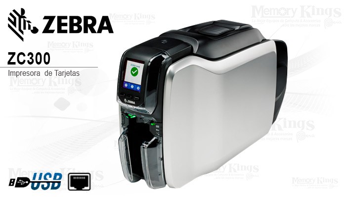 impresoras y scanners - ZEBRA ZC32 ZC300, IMPRESION DOBLE CARA,PVC,CARNET,FULL COLOR 
