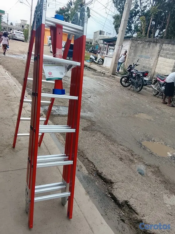 otros electronicos - Escalera de fibra de aluminio de 24 pies 
 3