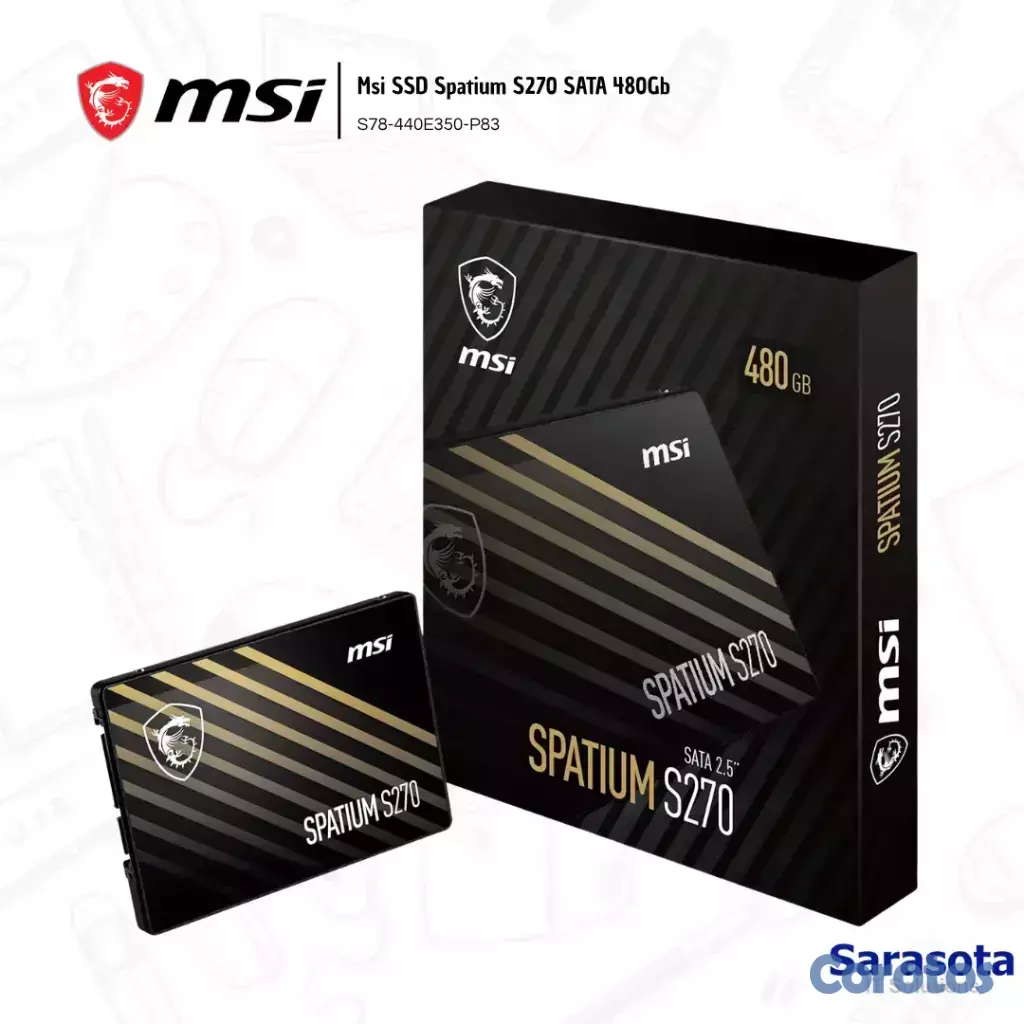 accesorios para electronica - Msi SSD Spatium S270 SATA 480Gb