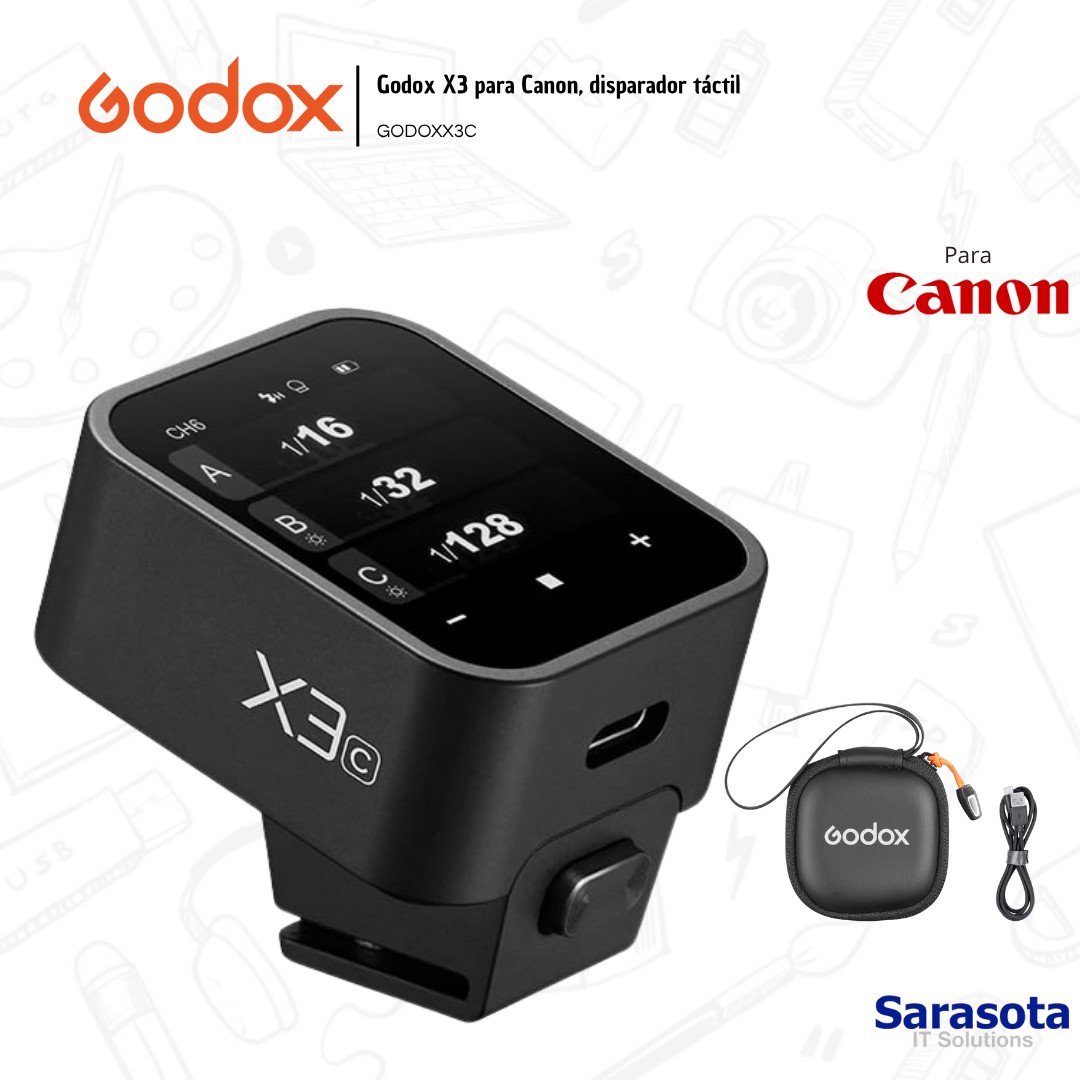 accesorios para electronica - Godox Disparador X3 para Canon Garantía 1 año  1