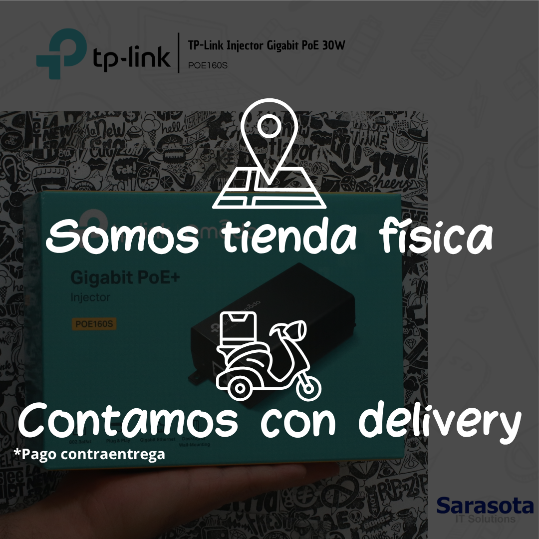 accesorios para electronica - TP-Link Injector Gigabit PoE 30W POE160S 4