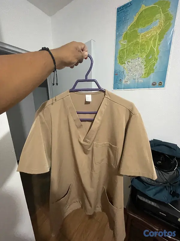 ropa para hombre - Scrub/Uniforme médico crema XL/36 5