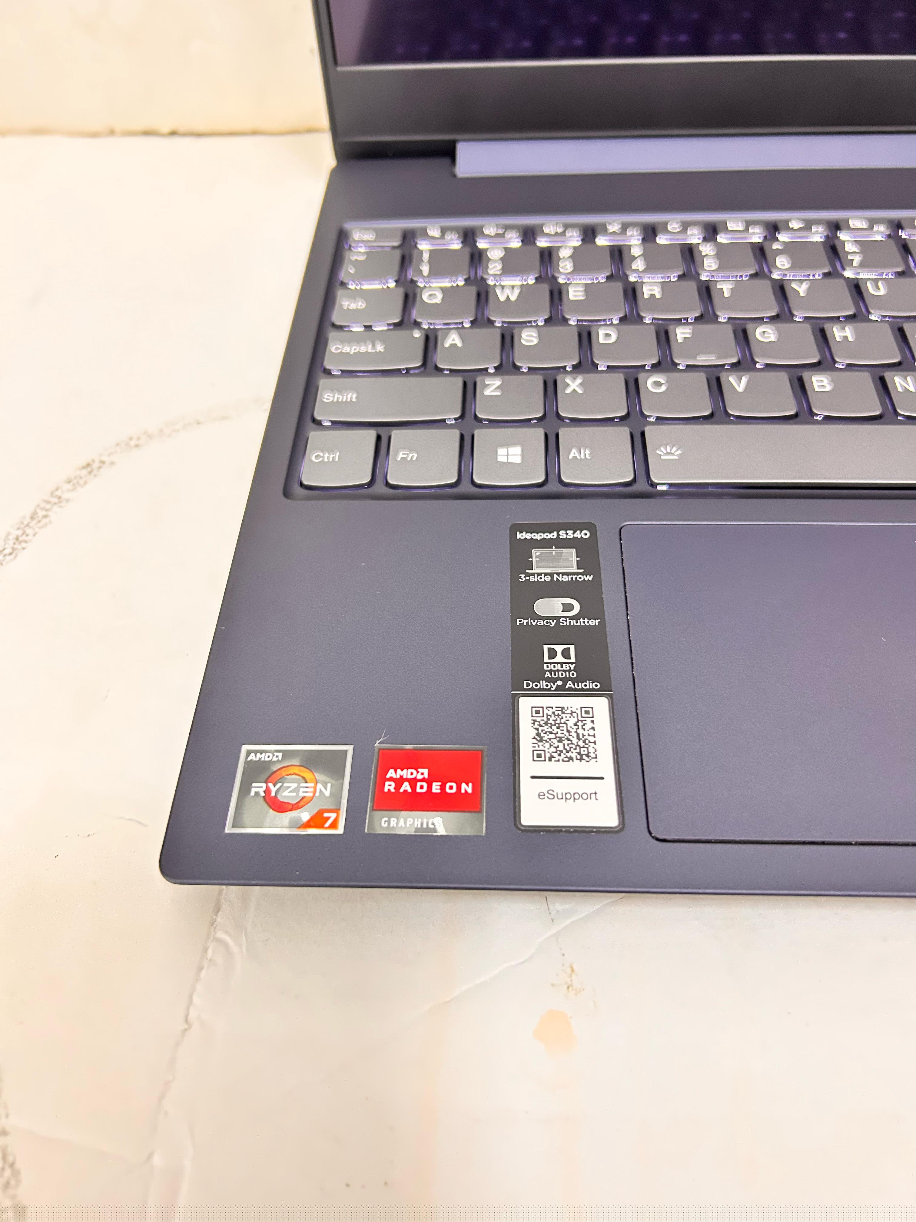 computadoras y laptops - Laptop Lenovo IdeaPad S340 Touch, Ryzen 7 3700U, 1 3
