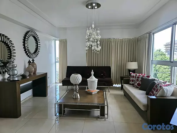 apartamentos - Alquiler de Apartamento Amoblado en Evaristo Morales 2
