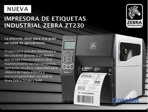 impresoras y scanners - IMPRESORA  ZEBRA ZD410,DE ETIQUETAS,CODIGOS TERMICO DIRECTO, USB, VELOCIDAD 152M 1