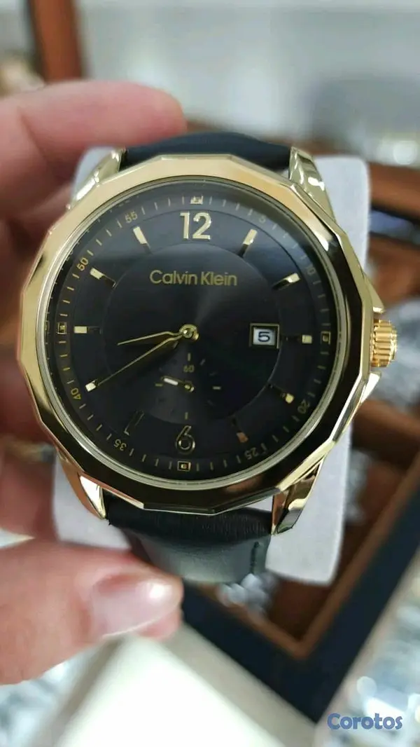 joyas, relojes y accesorios - Reloj Calvin Klein 44mm para hombre – Elegante con correa de cuero 8