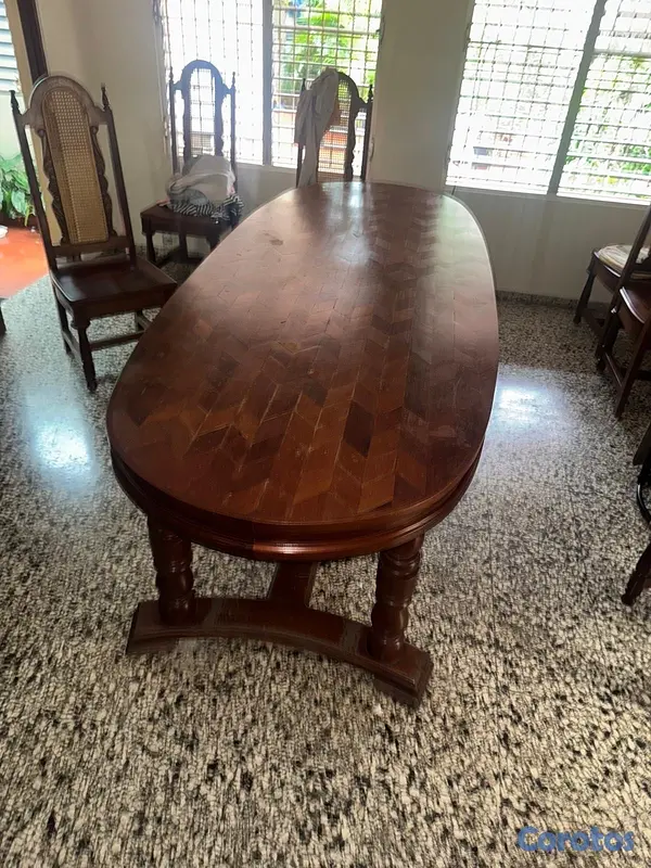 muebles y colchones - Comedor de Caoba $-Negociable 5