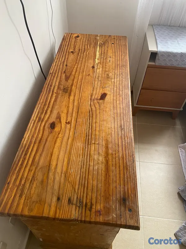 muebles y colchones - gavetero de madera en pino muy bueno 4