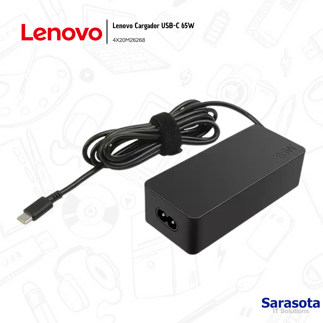 accesorios para electronica - Lenovo Cargador USB-C 65W ó adaptador de corriente 1