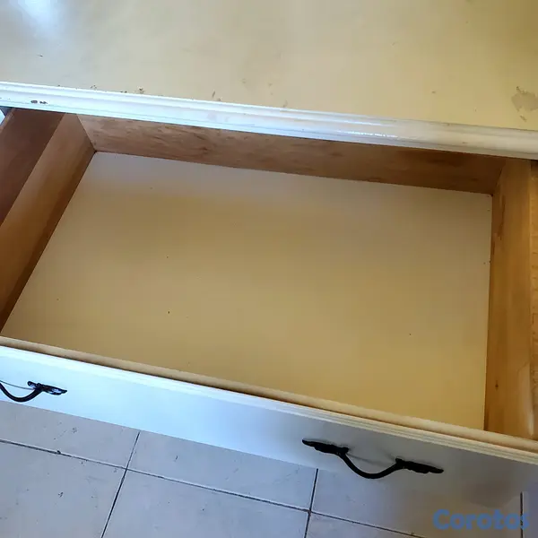 muebles y colchones - Gavetero Comoda 4 cajones Grande. Espejo. Madera M 9