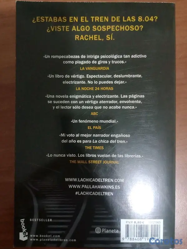 libros y revistas - Libro: La chica del tren de Paula Hawkins 2