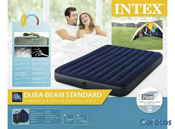 muebles y colchones - Colchon inflable intex de 60 pulgadas, bomba y colchon  (OFERTA) 4