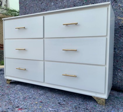 muebles y colchones - Gavetero blanco  0
