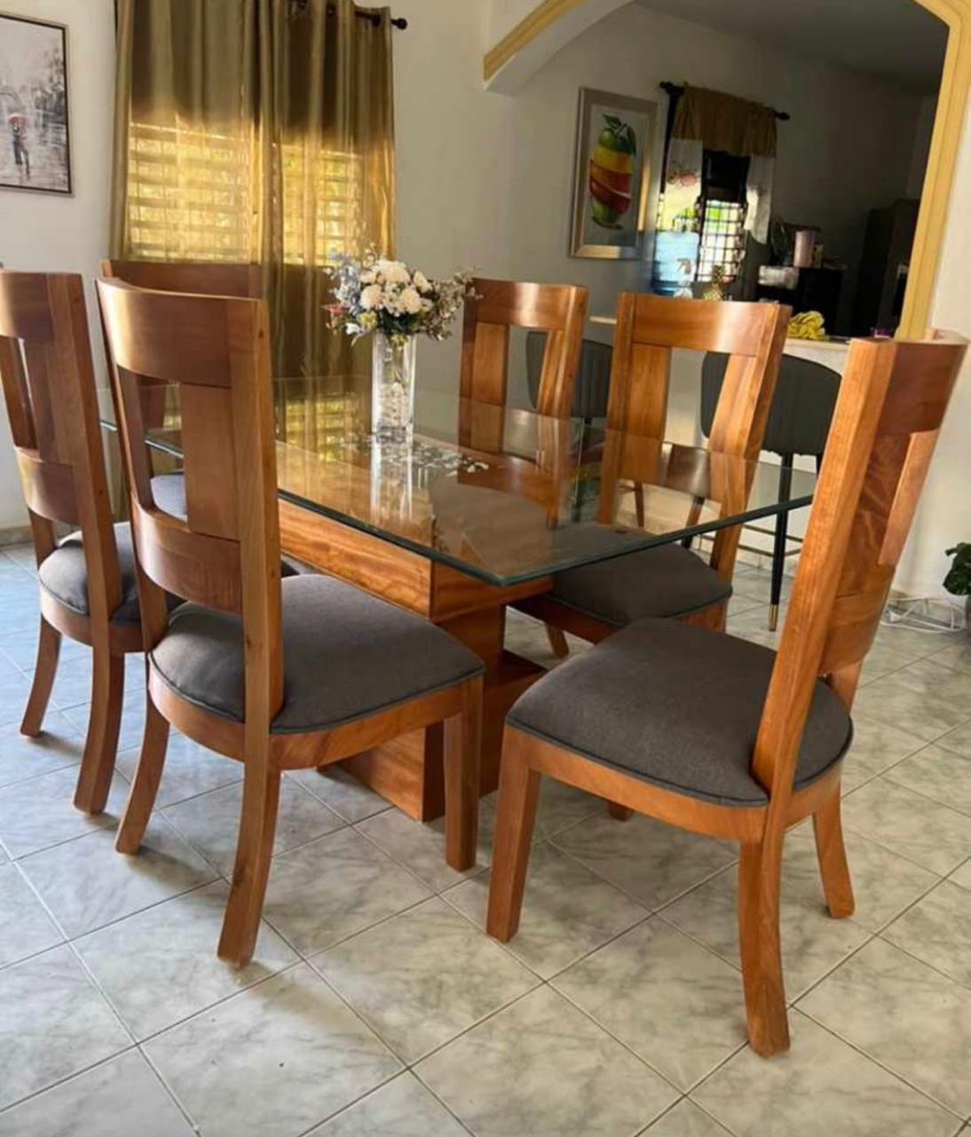 muebles y colchones - Comedor de seis sillas  0