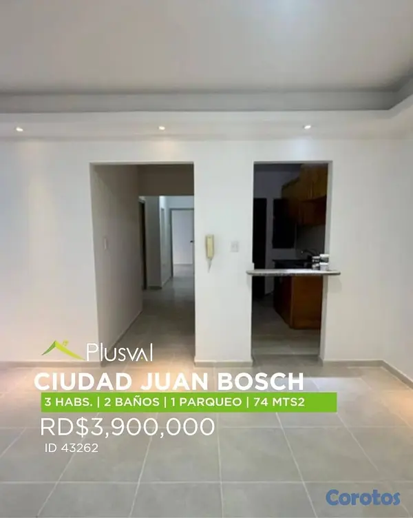 apartamentos - apartamentos listo en ciudad Juan bosch  3