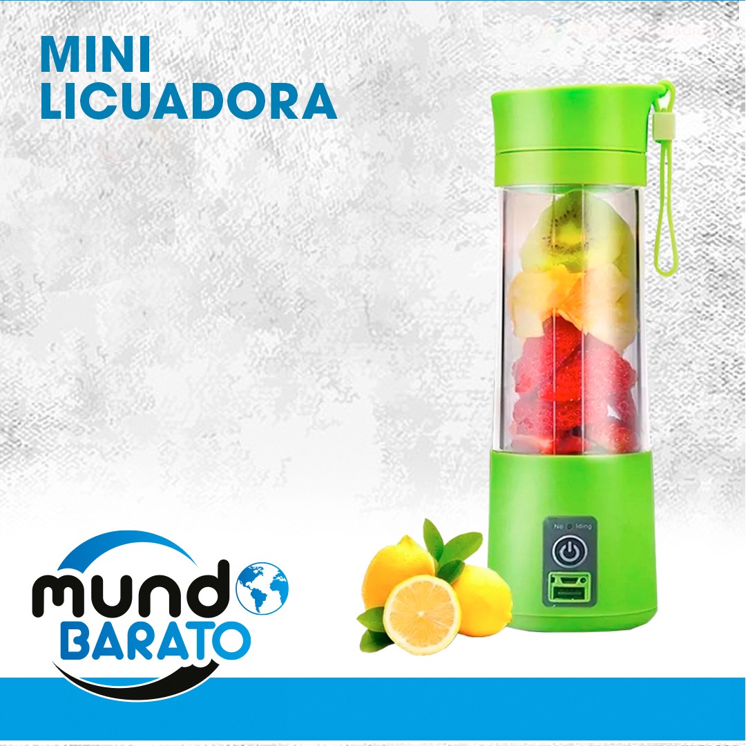 electrodomesticos - Licuadora Portatil Recargable Portable Jugos Batidos Batidor 4 CUCHILLAS 0