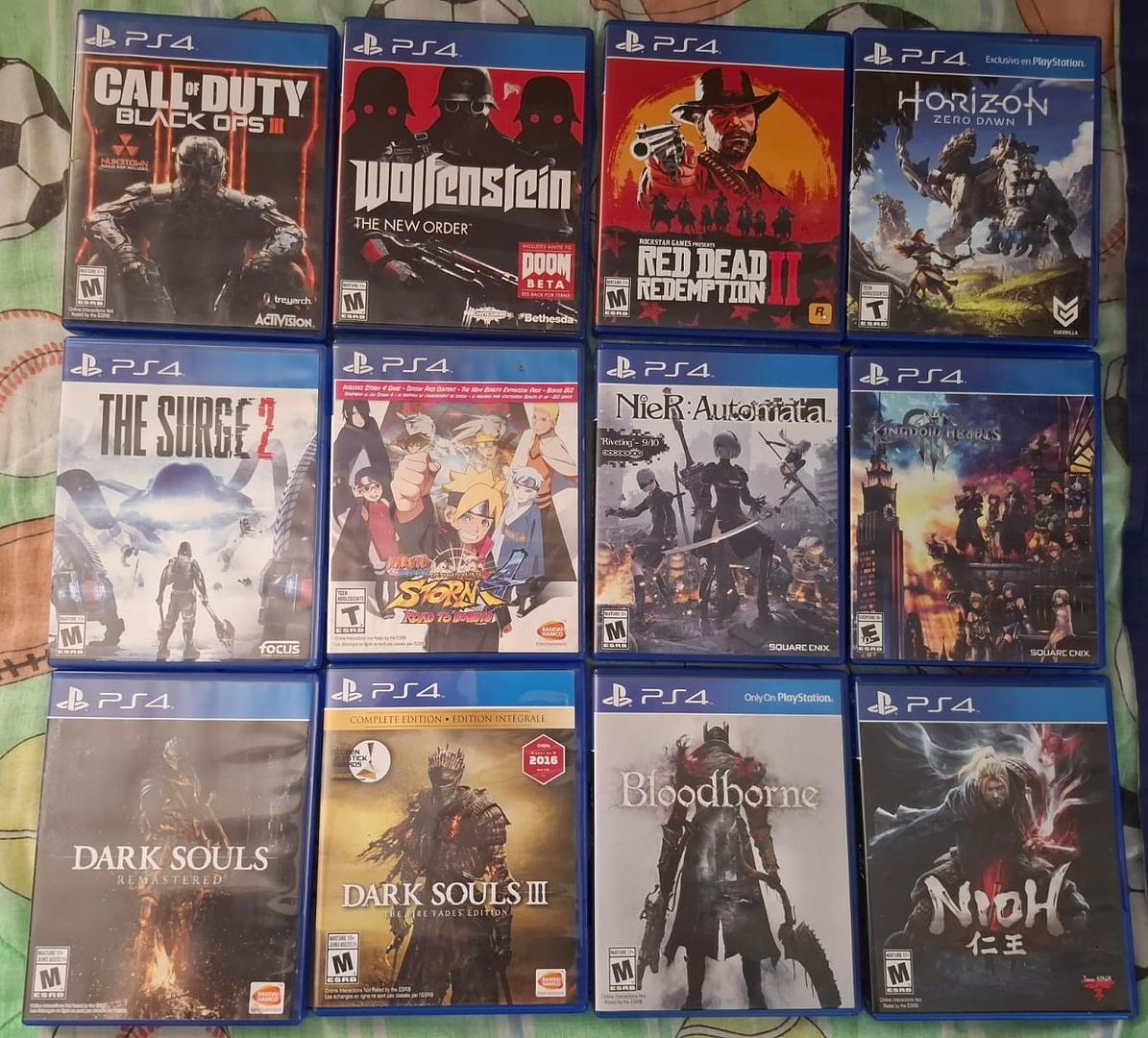 consolas y videojuegos - PlayStation PS4 Original + 6 juegos + 2 controles 1