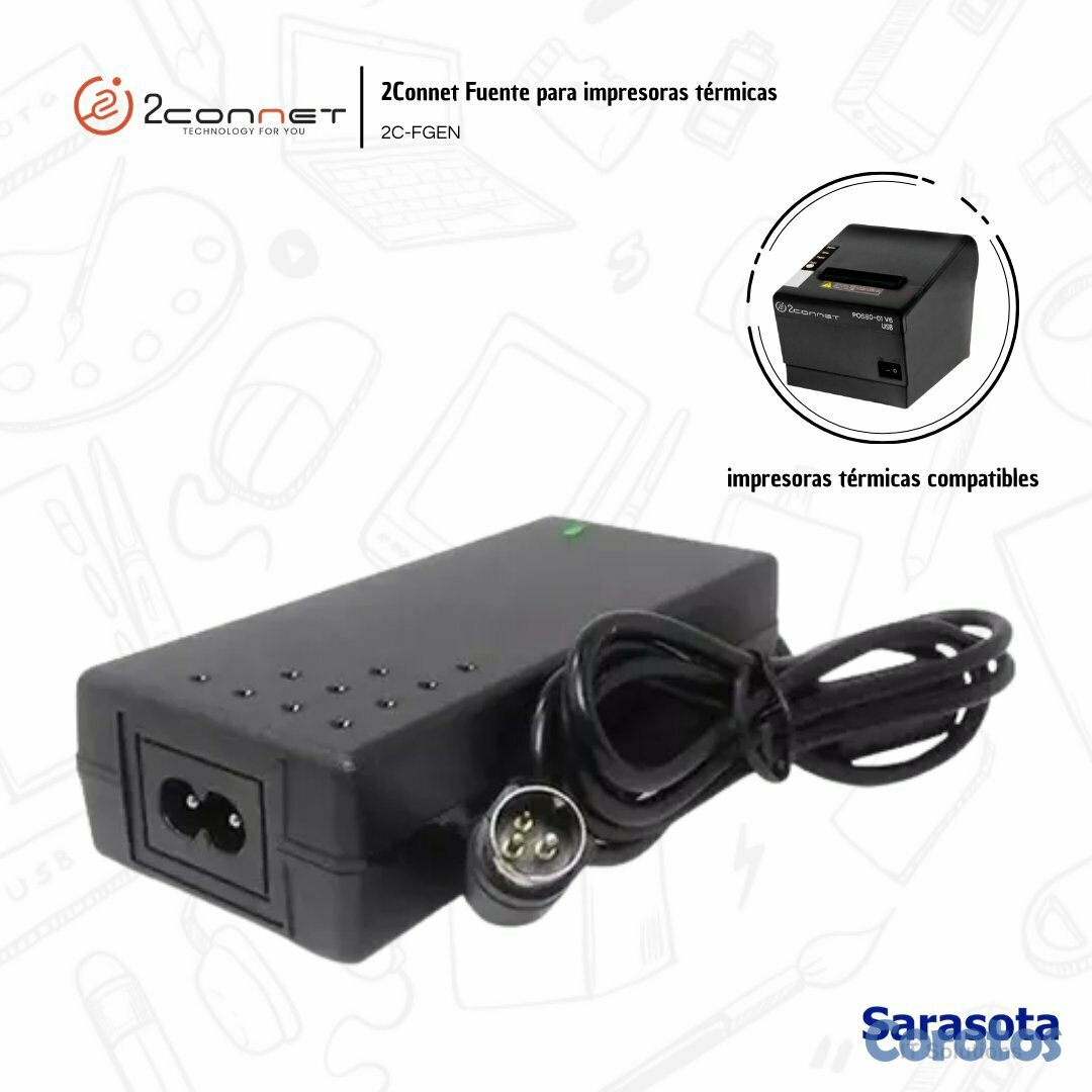 accesorios para electronica - 2Connet Fuente Impresora 24V-2.5A Universal 1
