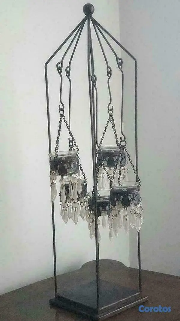 decoración y accesorios - Candelabro Torre, de mesa en hierro 
Chandelier 2
