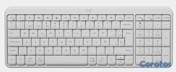 computadoras y laptops - TECLADO BLANCO LOGITECH K250 COMPACT BLUETOOTH WIR 3