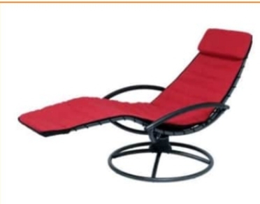 muebles y colchones - CHEIRLON DURA BASE GIRATORIA ROJO