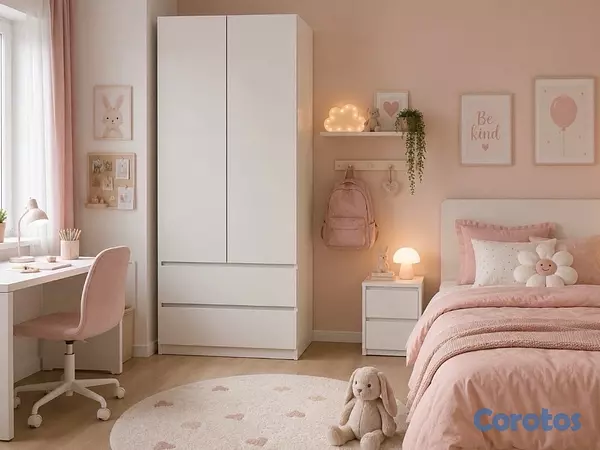 muebles y colchones - MODERNO Y PRÁCTICO Armario BLANCO
 3
