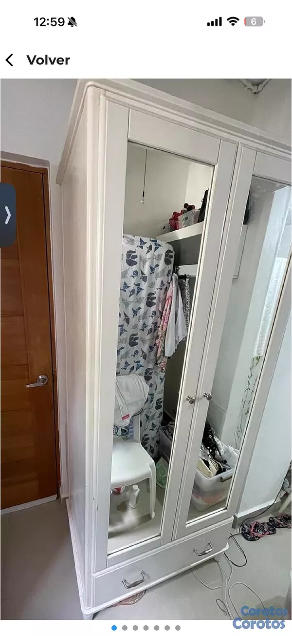muebles y colchones - almario con espejo y gavetas  2
