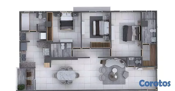 penthouses - En Venta Penthouse 3 habitaciones en el Millon Plan de pago 3