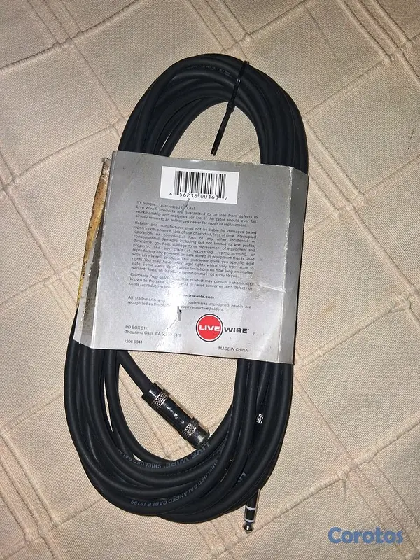 accesorios para electronica - Cable Balanceado Live Wire T20BT (20 pies) - TRS a 2