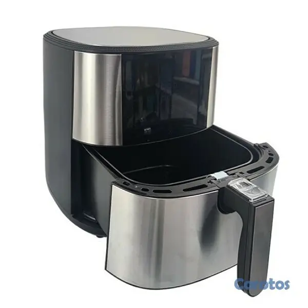 electrodomesticos - Freidora de aire digital de 8 litros gran capacidad de acero inoxidable 
 2