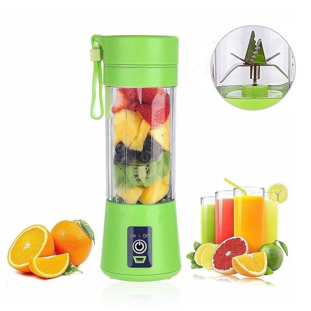 electrodomesticos - Licuadora Portatil Recargable Portable Jugos Batidos Batidor 4 CUCHILLAS 3