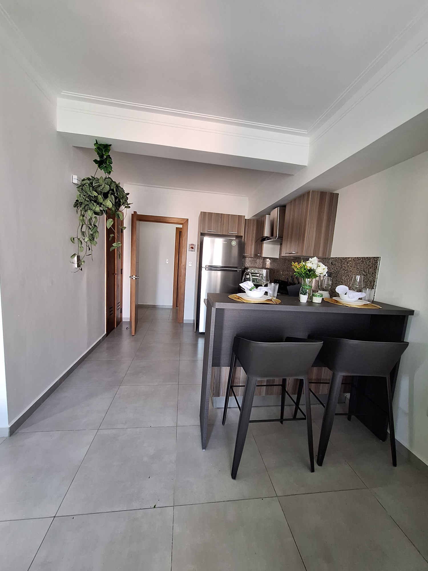 apartamentos - Rento apartamento amueblado moderno con área social  5
