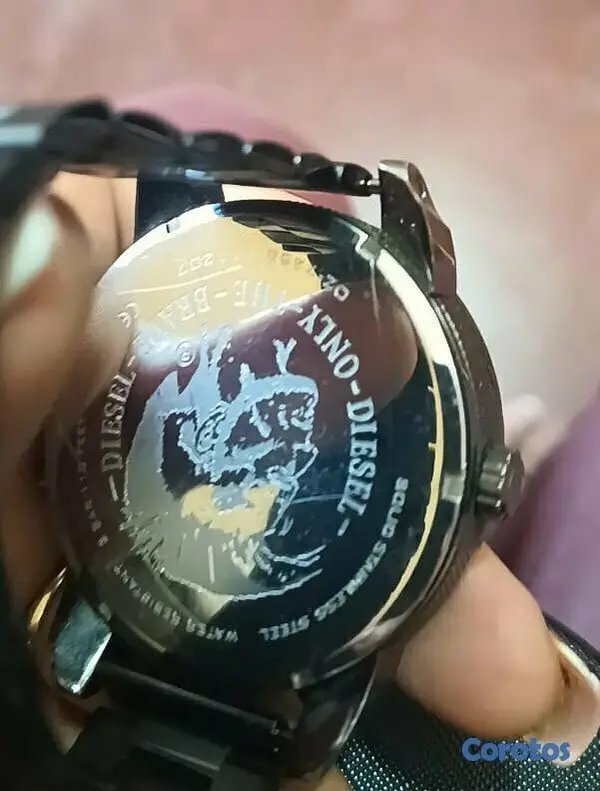 joyas, relojes y accesorios - Reloj Diesel caja  y correa de acero Inoxidable cronografo 5