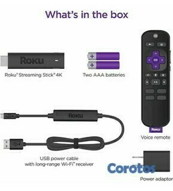 accesorios para electronica - Roku Streaming stick 4K 4