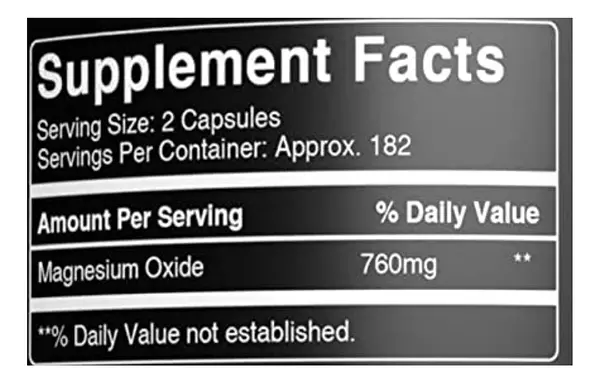 Salud y Equipamiento Médico - Citrato De Magnesio 365 capsulas Pure 2