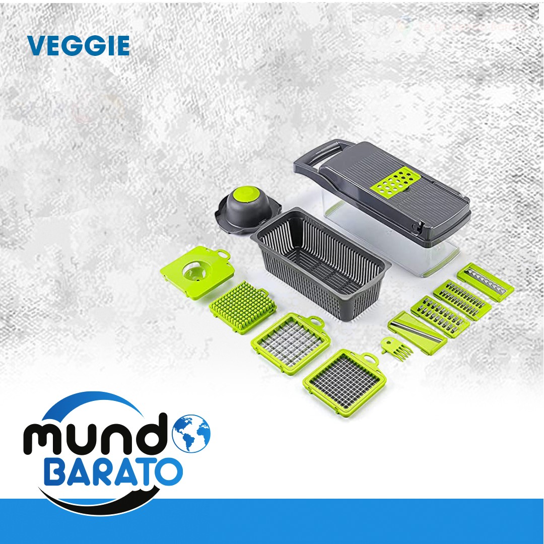 cocina - Cortador de vegetales y frutas 10 en 1 rebanador picador
 0
