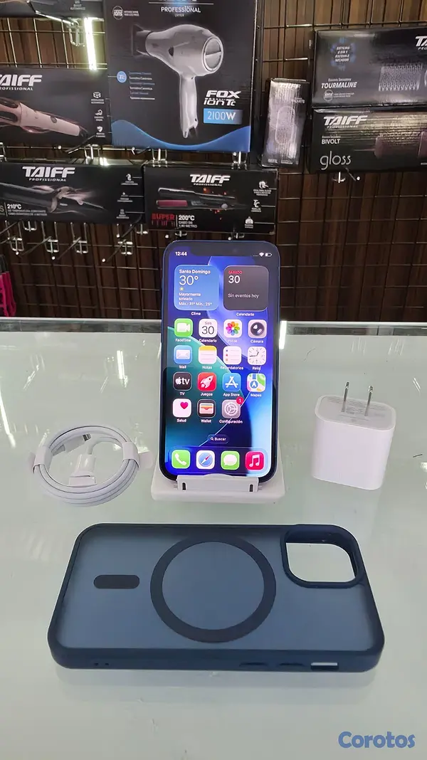 celulares y tabletas - iPhone 12 Mini 64GB Azul desbloqueado de fabrica c 2