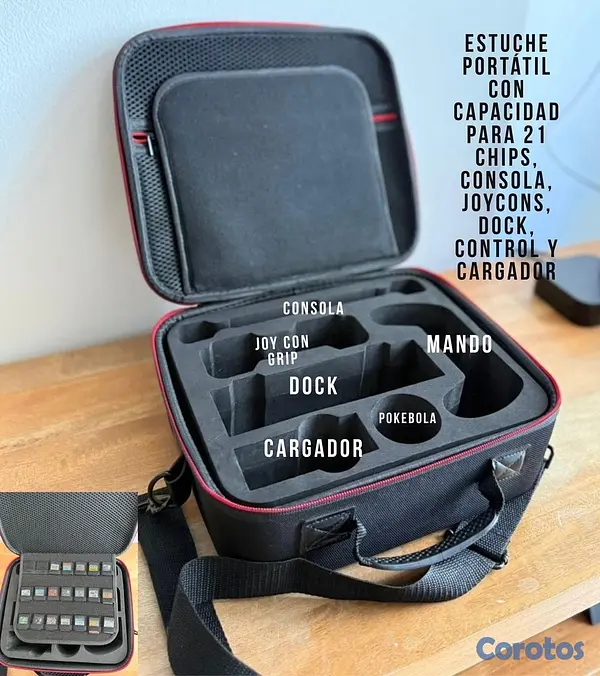 consolas y videojuegos - oportunidad Nintendo Switch OLED Completa, 
Estuche y Juegos 6