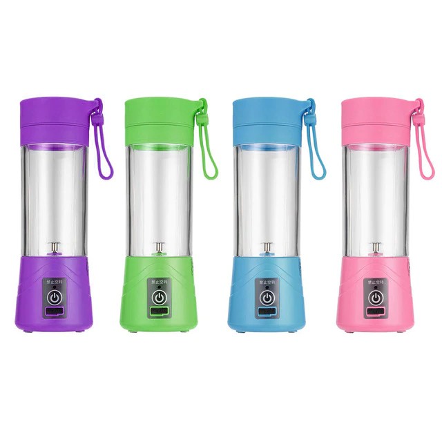 electrodomesticos - Licuadora Portatil Recargable Portable Jugos Batidos Batidor 4 CUCHILLAS 4