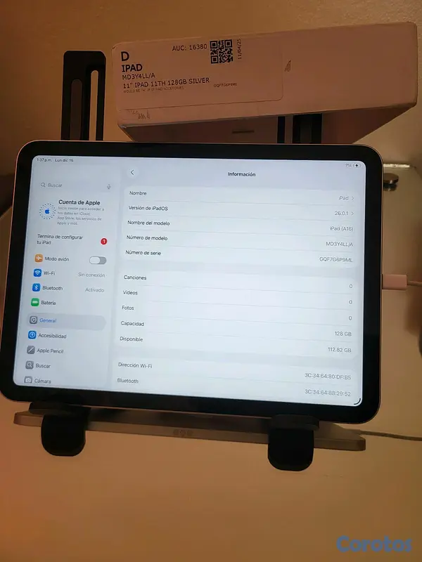 celulares y tabletas - ipad 11va 2025 gen11 11