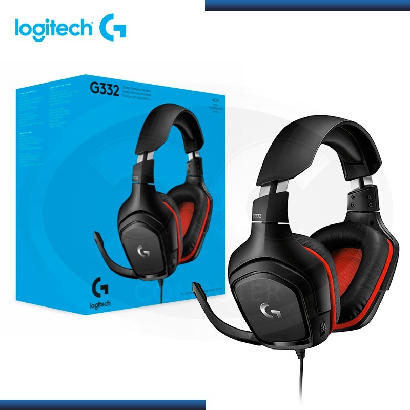 computadoras y laptops - AUDIFONO CON MICROFONO LOGITECH G332 STEREO PARA GAMING,COLOR NEGRO, PESO 280 GR 0