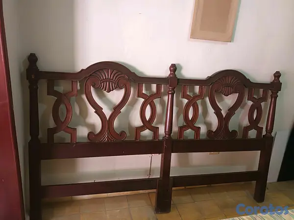 muebles y colchones - espaldar caoba cama king
 2