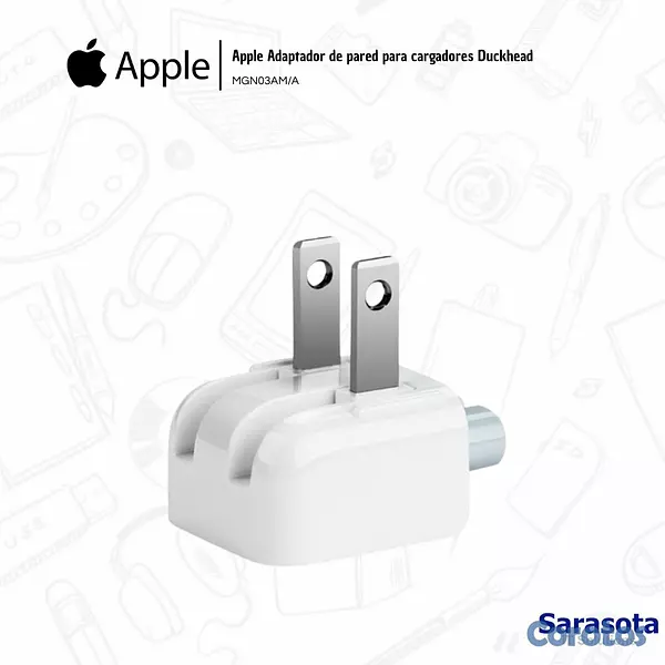 accesorios para electronica - Apple Adaptador de pared para cargadores Duckhead  2