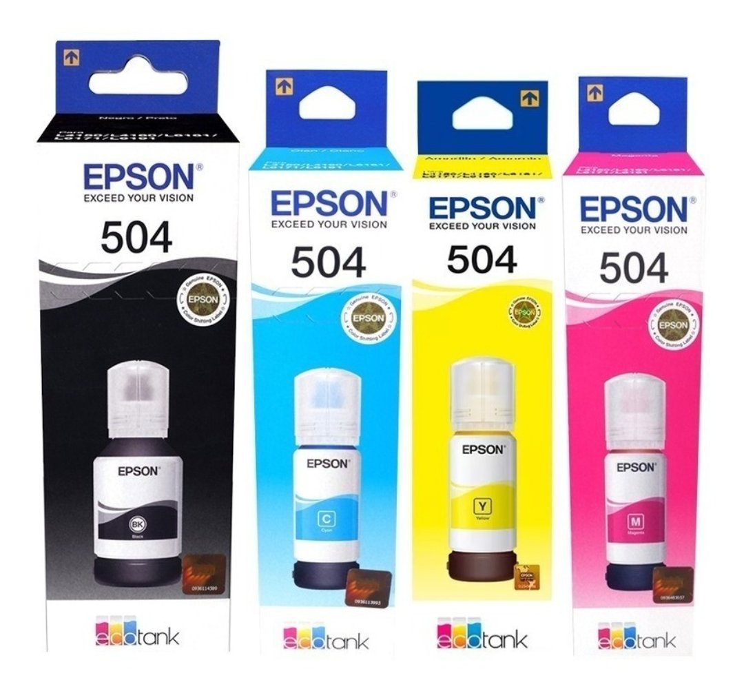 impresoras y scanners - BOTELLA DE TINTA EPSON  504 EN TODOS LOS COLORES   0