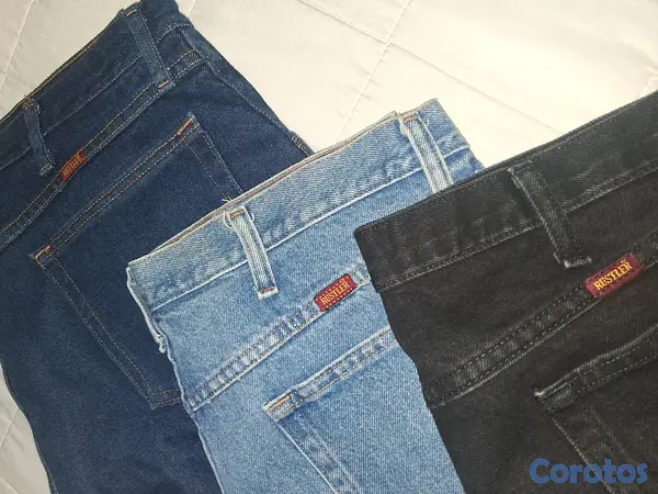 ropa para hombre - Lote de 3 Jeans Rustler Premium para Hombre  4