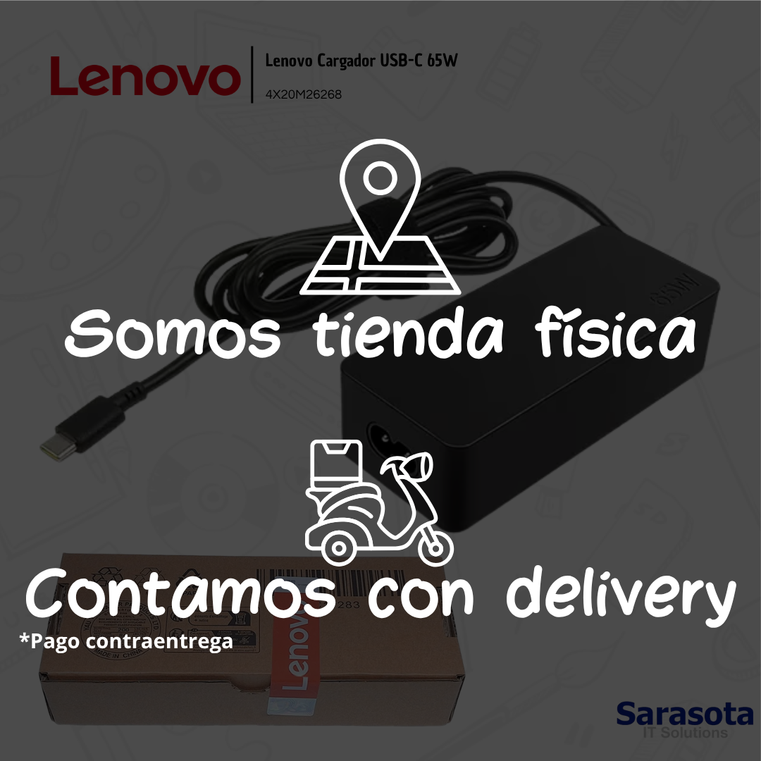 accesorios para electronica - Lenovo Cargador USB-C 65W ó adaptador de corriente 2