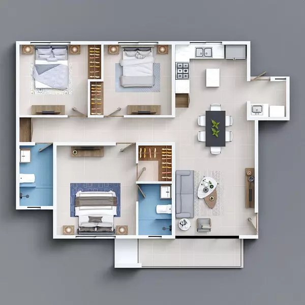 apartamentos - Apartamentos en Venta en Los Álamos, Santiago – Residencial Las Camelias 7