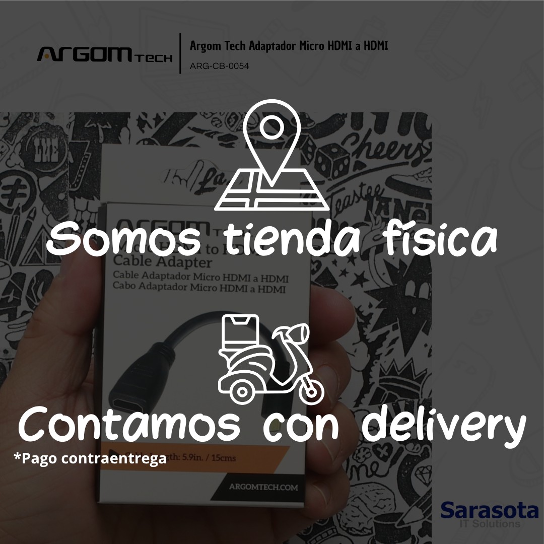 accesorios para electronica - Argom Tech Micro HDMI a HDMI hembra, ARG-CB-0054 2